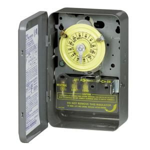 Intermatic 40 Amp 208 277 Volt DPST Electromechanical Time Switch with Indoor Enclosure T104D89