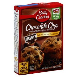 Betty Crocker, Premium Muffin Mix, Chocolate Chip, 16.4oz Box (Pack of 6)  Bread Mixes  Grocery & Gourmet Food