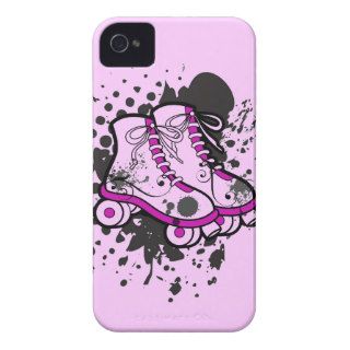 Grunge punk pink skates iPhone 4 Case Mate case