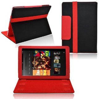 Ionic 2 Tone Designer Leather Case Cover for  Kindle Fire HD 8.9 Kindle Fire HD Tablet (Black Red)[Doesn't fit Kindle Fire HD 7 Inch] Kindle Store