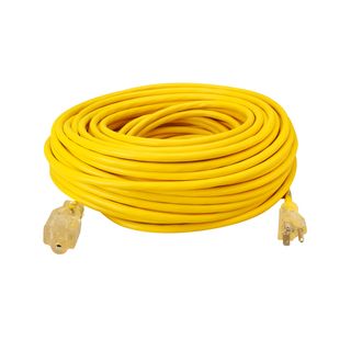 100' SJTW YLJKT Lighted End Extension Cord COLEMAN CABLE Other Electrical Supplies