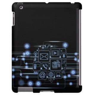 Hi Tech Concept Initials  iPad Case