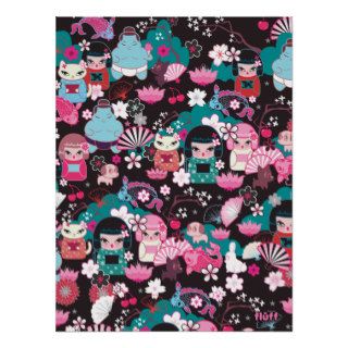 Kimono Cuties Kawaii Poster by Fluff