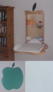 Fold Down Baby Changing Table Apple Design (Green)  Fold Away Changing Table  Baby