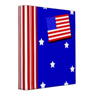 American Flag Stars & Stripes Vinyl Binders