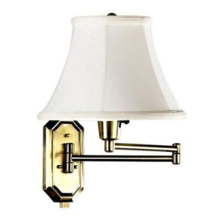 Home Decorators Collection 1 Light Polished Brass Swing Arm Lamp 8932700515