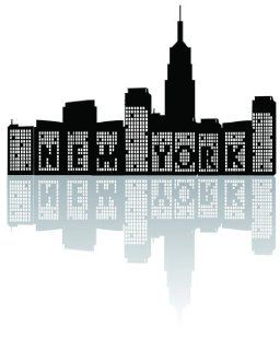 New York City Manhattan Skyline Buildings Highrise Sticker Vinyl Wall   Best Selling Cling Transfer Decal Picture Art Graphic Design Color 501 30X50   Prints