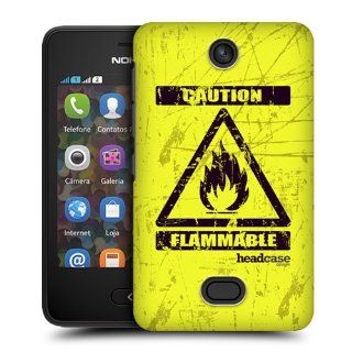 Head Case Designs Flammable Hazard Symbols Hard Back Case Cover for Nokia Asha 501 Cell Phones & Accessories