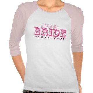 "Team Bride" Custom Bridal Party Wedding T shirts