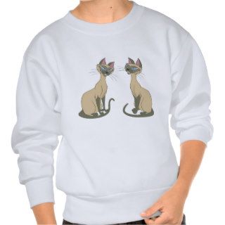Lady and the Tramp's Si and Am Disney Pull Over Sweatshirts
