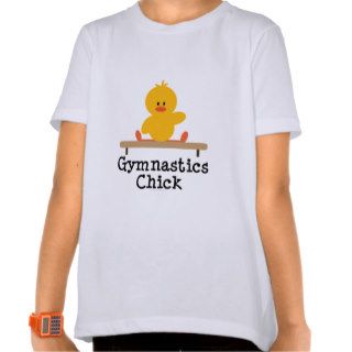 Gymnastics Chick Girls Ringer T shirt