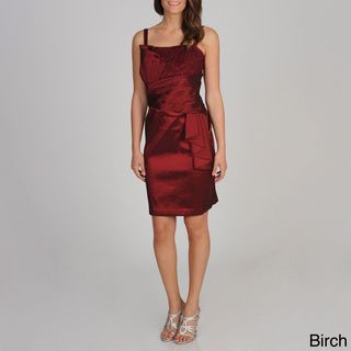 R & M Richards Women's Pleated Taffeta Dress R & M Richards Evening & Formal Dresses