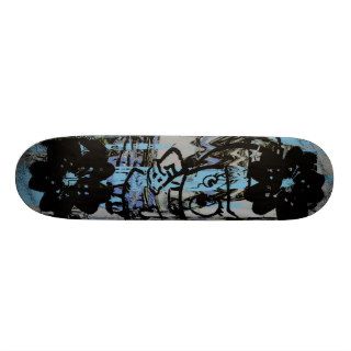 Cool skateboard with dark grunge graphics