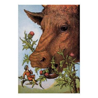 Ejemplo del "pulgarcito y de la vaca" posters de