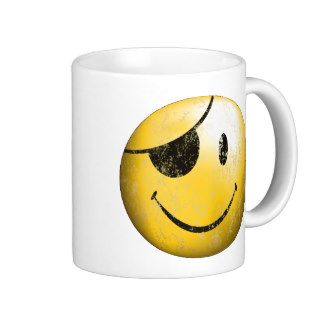 Smiley Eye Patch Mug