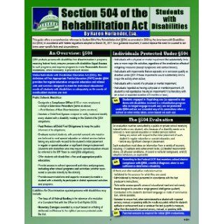 Section 504 of the Rehabilitation Act Students with Disabilities Karen Norlander 9781935609285 Books
