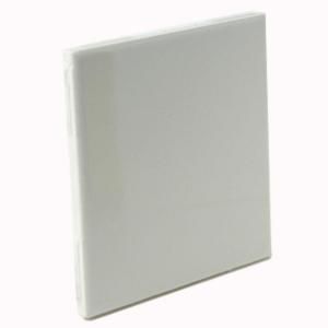 U.S. Ceramic Tile Bright Bone 4 1/4 in. x 4 1/4 in. Bull Nose Ceramic Wall Tile DISCONTINUED U078 S4449 1