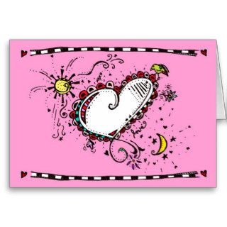 Delightful Valentine Pink Greeting Card