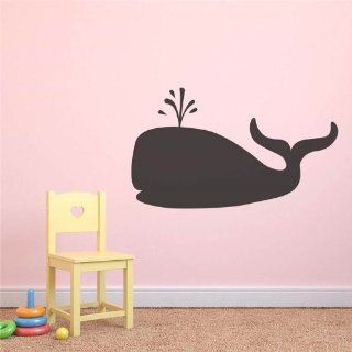 Repositionable Whale Chalkboard Wall Stickers   Large (1152 x 504 mm) Decal   Childrens Dry Erase Boards