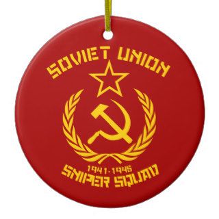 Soviet Union Sniper Squad Christmas Tree Ornaments