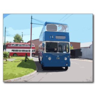 Bradford Trolleybus 735 Postcard