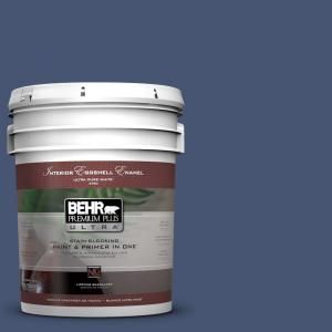 BEHR Premium Plus Ultra Home Decorators Collection 5 gal. #HDC WR14 7 Hidden Sapphire Eggshell Enamel Interior Paint 275305