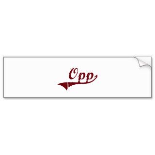 Opp Alabama Classic Design Bumper Sticker