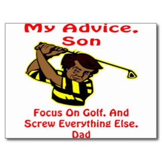 My Advice Son Screw  Postcards