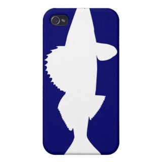 Walleye Silhouette Fishing Graphic iPhone 4 Cover