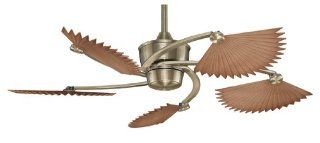 Fanimation MAD3250AB Islander 52" Antique Brass Ceiling Fan with Natural Finish Chinese Palm Blades (BPW5240AB)    