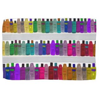 Soap Bottle Rainbow   for bathrooms, salons etc Towel