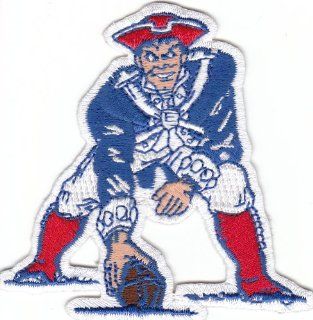 New England Patriots 3 Inch 'Pat Patriot' Throwback Patch with the Old Logo (iron or sew on) 