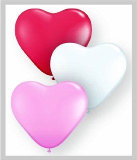 Qualatex Biodegradable 6 Inch Helium Quality Sweatheart Heart Assorted Balloons   MADE IN NORTHA AMERICA   (Package of 100) Toys & Games