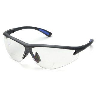 Bifocal Safety Glasses in Polycarbonate Clear Lens +3.0 Diopter