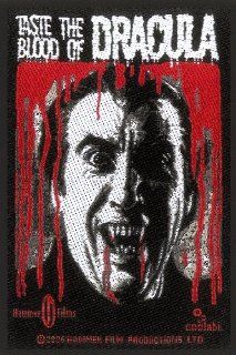 Hammer Horror Blood Of Dracula Vampire Woven Patch 