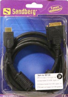 Monitorkabel DVI HDMI, 2m Electronics