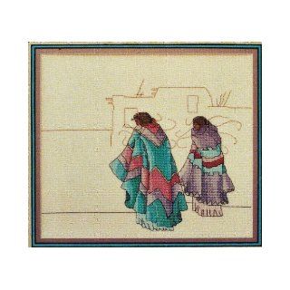 Women of Tewa (Southwestern Pueblo Indian Design Chart Pattern, Patterns by Gayle, Design by Gayle Benet and Adapted for Counted Cross Stitch by Robert Tucker, Third in a Series and Companion Piece for 505 She Who Remembers, Pattern 507) Gayle Benet, Robe