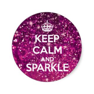 Keep Calm and Sparkle Glitter LookLike Sticker