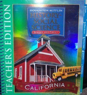 Houghton Mifflin Social Studies California Teach Ed Level  1 2007 (9780618424092) HOUGHTON MIFFLIN Books