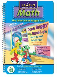 LeapPad Leap 2 Math   "The Great Dune Buggy Race" Interactive Book and Cartridge Toys & Games