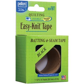 Easy Knit Batting & Seam Tape 1 1/2"X10 Yards Black Pellon Batting & Interfacing