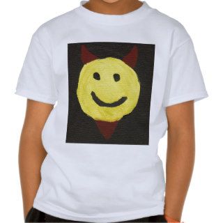 Devil Smiley Face T shirt