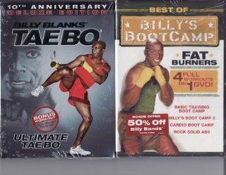 Billy Blanks 2 DVD Pack Includes Taebo 10th Anniversary Deluxe Edition & Best of Billy's Boot Camp Fat Burners (4 Full Workouts includes Training Boot Camp, Boot Camp 2, Cardio Boot Camp, Rock Solid Abs) Movies & TV