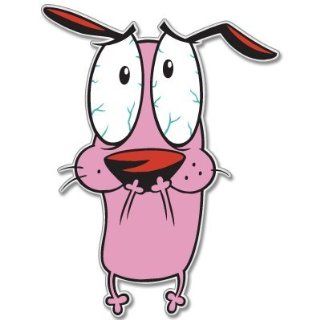 Courage the Cowardly Dog bumper sticker decal 3" x 5" Automotive