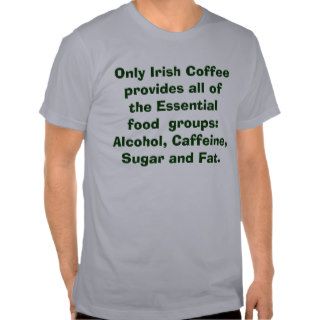 irish coffee joke tee shirts