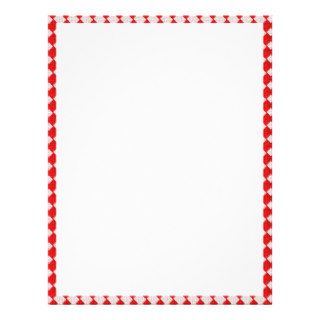 Red Checkered Picnic Tablecloth Background Customized Letterhead