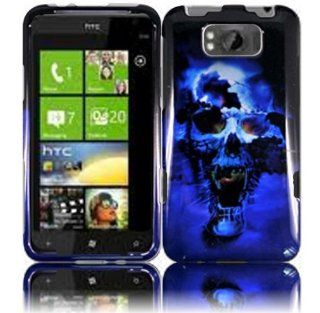 Hard Icey Skull Shell Case Cover Accessory for HTC X310e Titan with Free Gift Aplus Pouch Cell Phones & Accessories