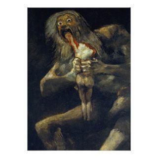 Goya Saturn Devouring His Son Invitations