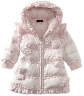 Kate Mack   Down Essentials Girl's Down Jacket in Blush   Size 3T Clothing