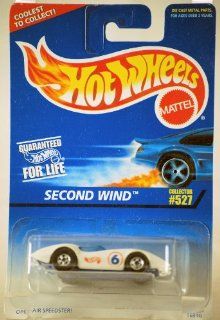 1996   Mattel   Hot Wheels   Second Wind   Open Air Speedster   White   164 Scale Die Cast   Collector #527   MOC   Out of Production   Limited Edition   Collectible Toys & Games